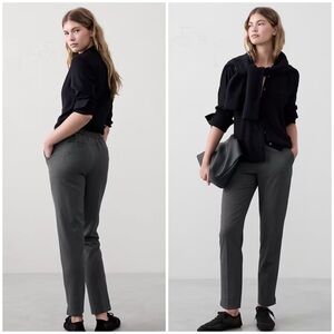 Banana Republic Hayden Tapered Pan in Dark Charcoal Heather. Size: 10